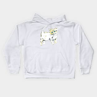 Little Watercolour Kitten Kids Hoodie